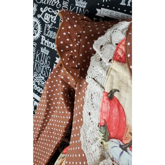 Fall Pumpkin Harvest Thanksgiving Dress NEW 5-6 - Picture 5 of 15